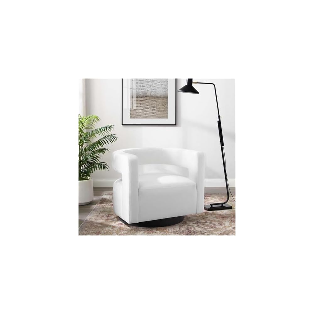 Modway Spin armchairs, White